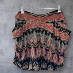 一点物❣️ペイズリー柄 フレアショートパンツ　快適