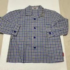 ミキハウス 長袖シャツ 100cm チェック柄