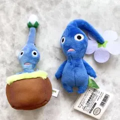 【匿名配送】 ぬいぐるみマスコット 花 引っこ抜きぬいぐるみ 青ピクミンのサムネイル