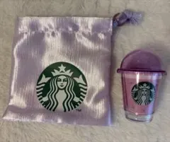 スターバックス 巾着 ミニボトルケース 紫