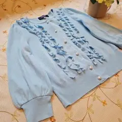 エムズグレイシー♡ カーディガン 38 フリル　 パールボタンのサムネイル
