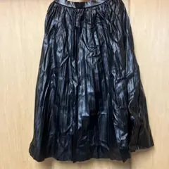 GU レザーロングスカート