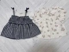 ベビー服セット フリルと花柄