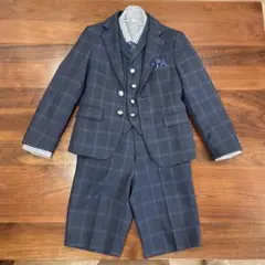 ワンダーファクトリー　ネイビー フォーマルスーツ 120cm