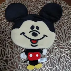 平成レトロ　ミッキー&フレンズ　ミッキー　　ネックホルダー付きパスポーチ