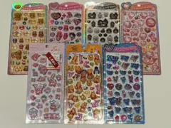 【まとめ売り】うるちゅるポップシール　プチドロップステッカー　7枚セット