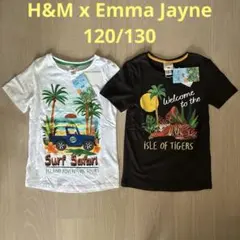 新品未使用　H&M キッズ Tシャツ 2枚セット　120cm 130cmのサムネイル