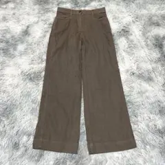 【ジャンニロジュディチェ】カジュアルパンツ カーキ S 綿63%麻27%【美品】