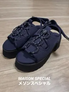 厚底スポーツサンダルネイビー【MAISON SPECIAL】のサムネイル