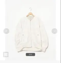 【新品タグ付き】as know as MA1 ホワイト フリーサイズ