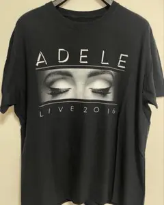 輸入古着　ADELEアデル　LIVE2017 両面　公式ミュージックTシャツのサムネイル