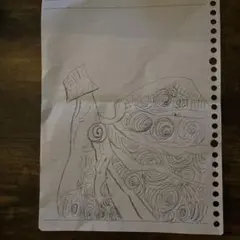 K*u様 手描きオリジナルイラスト アナログ 色紙 水彩 原画 - メルカリ