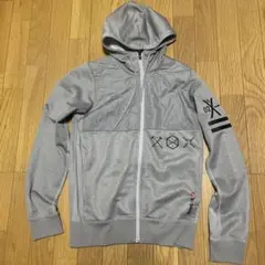 Reebok グレー フード付きパーカー S