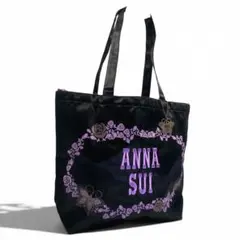ANNA SUI☆トートバッグ 巾着バッグ 刺繍ロゴ 大容量 A4対応のサムネイル