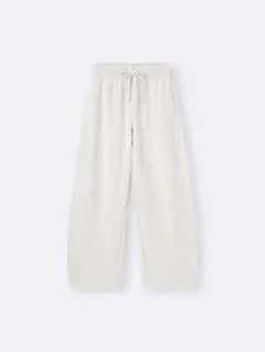 スウェットバレルレッグパンツ　NATURAL L