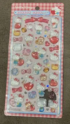 【正規品】ボンボンドロップシール ハローキティ 赤 サンリオ