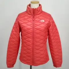 #＊a【軽量】ノースフェイス ロゴ刺繍 中綿 キルティング ジャケット M