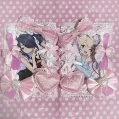 トレカケース　硬質ケース　レースデコ　ホイップデコ　リボン　量産型　B8　ペア