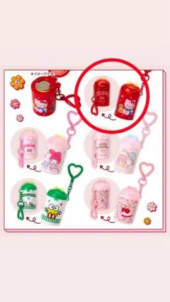 コインケースキーホルダー　サンリオ　Sanrio シリンダー　ハローキティ