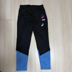 ASICS トレーニングパンツ XL ブラック/ブルー