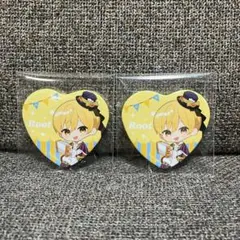 るぅとくん 2025 ハロウィン ハート缶バッジ 2個セット