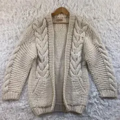 TODAYFUL ハンドニット ロング カーディガン ウール ペルー製