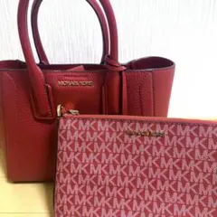 MICHAEL KORS レッドショルダーバッグ