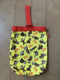 おさるのジョージ シューズバッグ 上履き入れ