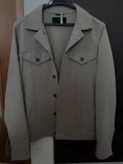 【美品】ジュンハシモト　ベージュ グレージュ　ミリタリージャケット サイズ2