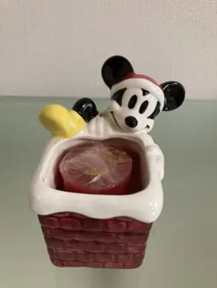 ディズニーランド●ミッキーマウス●サンタクロース●フィギュア●キャンドル●陶器製