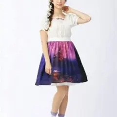 axes femme ラプンツェルコラボ　ワンピ