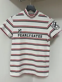☆PEARLY GATES ☆ボーダー モックネックシャツ サイズ0 - メルカリ