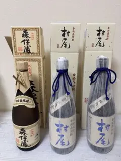 プレミア焼酎〜森伊蔵・村尾・魔王 ・3本セット{贈答用化粧箱別売り