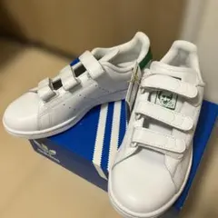 adidas Stan Smith ベルト付き ホワイト/グリーン 23.0㎝