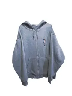［レア中古品］90s Reebok × NBAフルジップパーカー　フーディーL