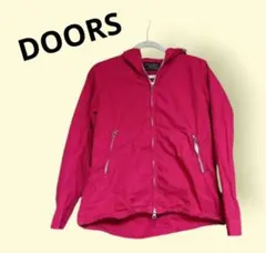 DOORS　レッド マウンテンパーカー フード付き　綿100日本製