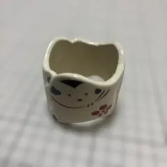 犬の絵柄 陶器　蓋置