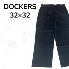 90s DOCKERS ツータックワイドパンツ 極太 黒チノパン Levis - メルカリ