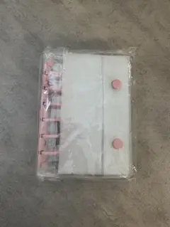 【新品未開封】シール帳 バインダー A7 リフィル 10枚 クリア 透明 ピンク