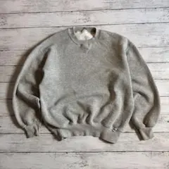 90s ラッセルアスレティック 前V スウェット 杢グレー XL メンズ　古着