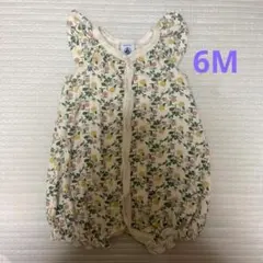 プチバトー　6M/67cm 花柄ロンパース