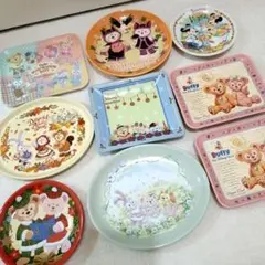 ダッフィー＆フレンズ メラミンプレート 4枚セット ディズニー お皿