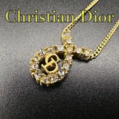 人気✨　Dior　ネックレス　CD ロゴ　ラインストーン　希少　刻印　1887のサムネイル