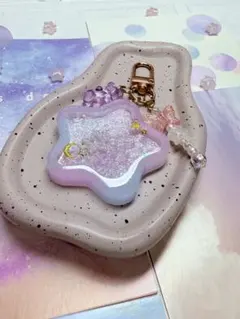 ピンク 紫 水色 オイルシェイカーキーホルダー