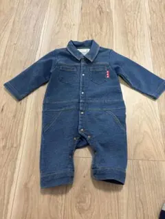 デニム　ロンパース　カバーオール　80cm