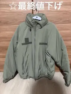 2way フード付き ビッグシルエット ファイバーダウン ミリタリージャケット