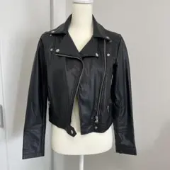 【冬物売切りセール】EGOIST ライダースジャケット ブラック