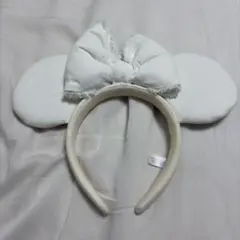 ディズニー ミニー カチューシャ 白デニム