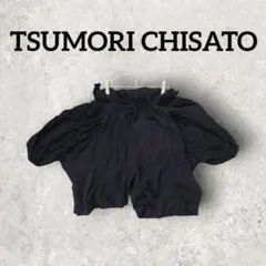 TSUMORI CHISATO ギャザー ハーフパンツ キュロット (1) 紺色のサムネイル