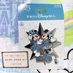ディズニーシー⭐️25周年 ピンバッジ